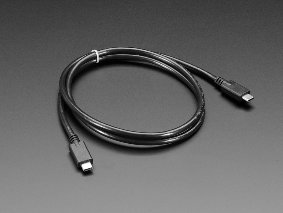 كابل Hotron أصلي من Type-C إلى Type-C (بقوة 100 واط - سرعة 10Gbps - يدعم 4K - طول 1.8 متر)